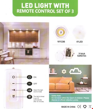چراغ 3 تایی کابینت